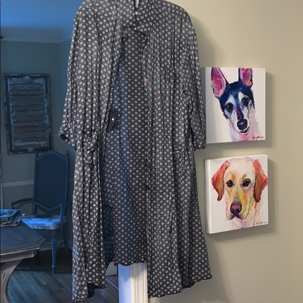 Magnolia Pearl French Cotton Duster/Smock Dress